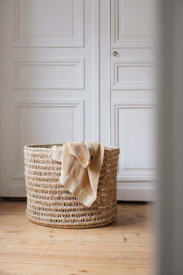 Grand panier en paille