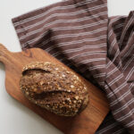 torchon coton marron