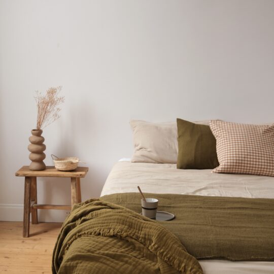 Housse d'édredon vert Olive – Image 3