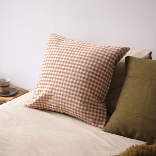 housse de coussin vichy