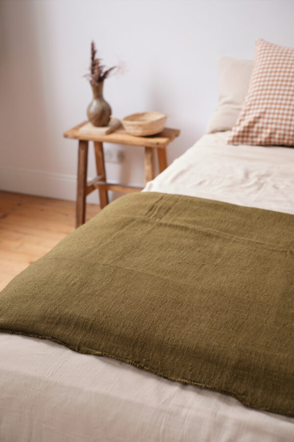 édredon vert olive