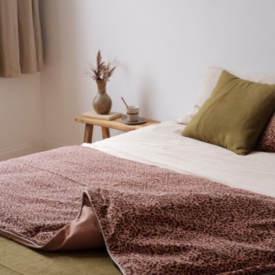 housse d'édredon léopard