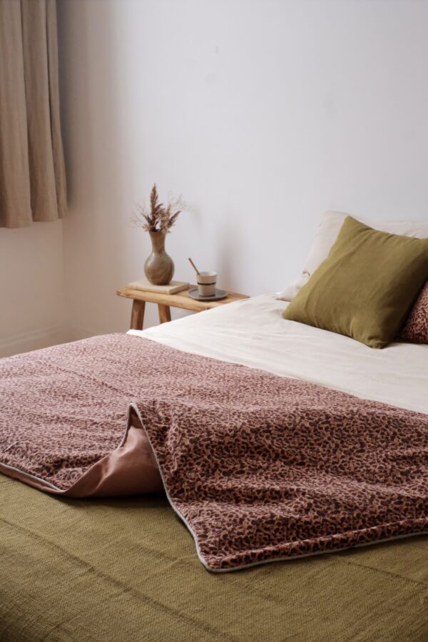 housse d'édredon léopard