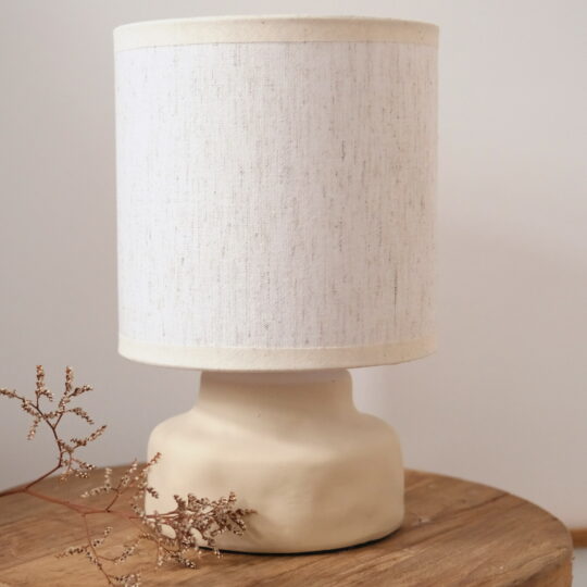 lampe de chevet céramique écru