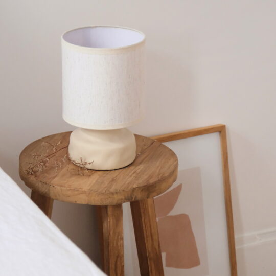 lampe de chevet écru