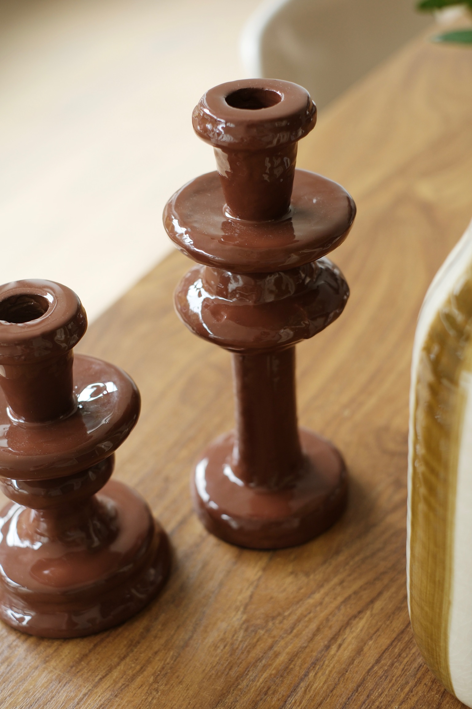 bougeoir aluminium émaillé