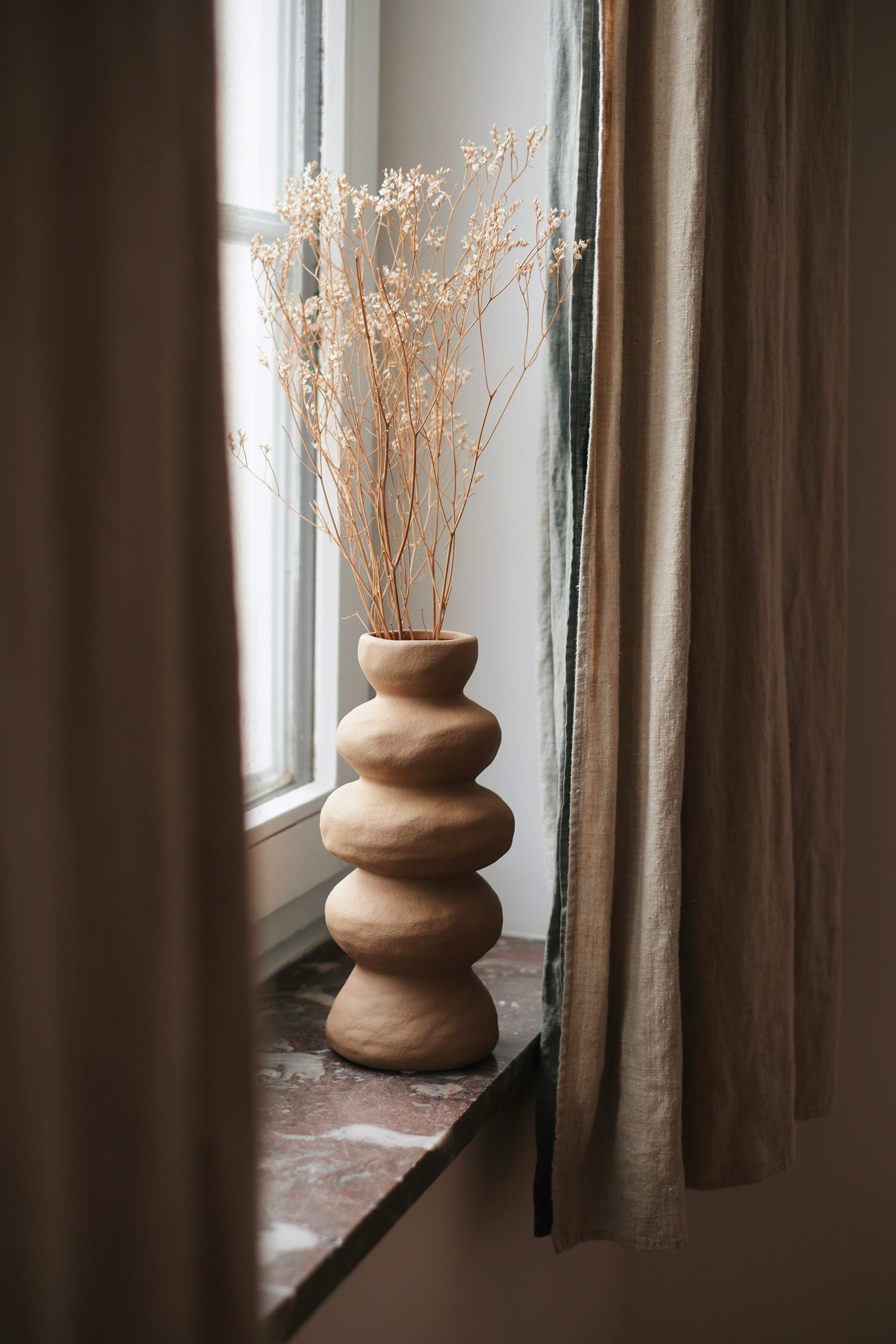 vase céramique ondulé