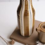 vase céramique rayé