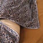 housse d'édredon léopard velours