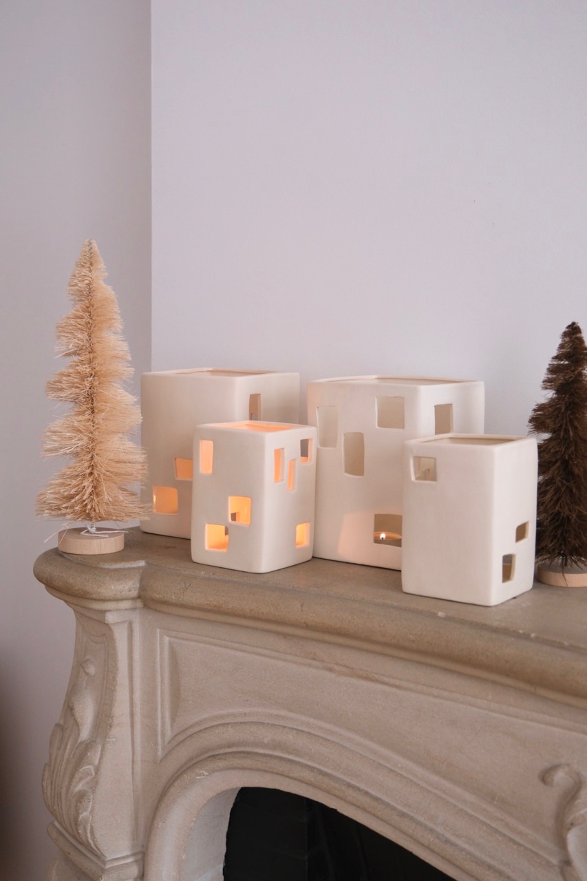 duo photophore porcelaine