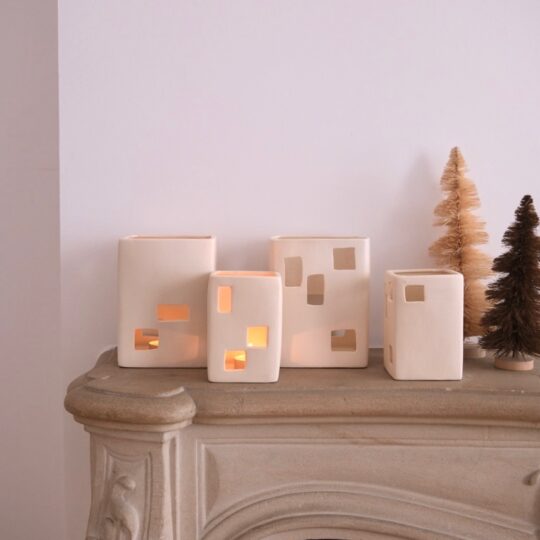 duo photophore porcelaine