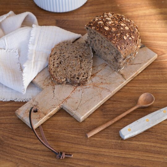 planche de présentation en marbre