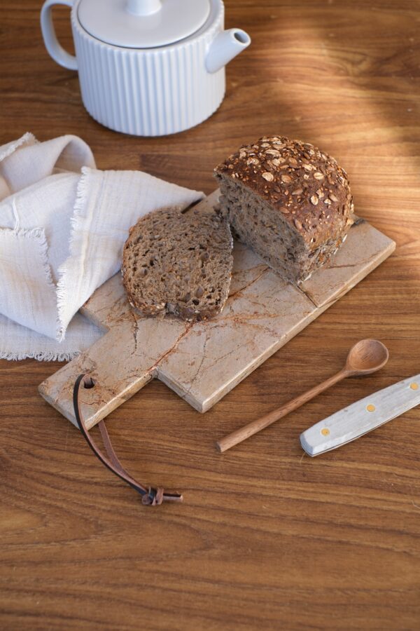 planche de présentation en marbre