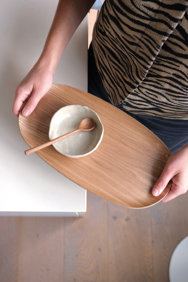 plateau ovale en bois