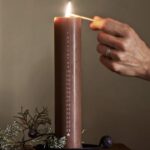 Bougie de l'avent marron