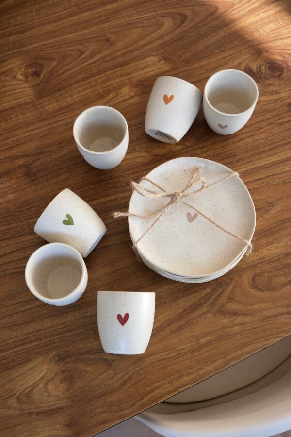 assiettes à dessert en porcelaine