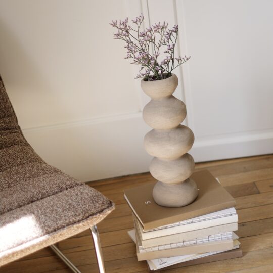 Vase en céramique ondulé – Image 2