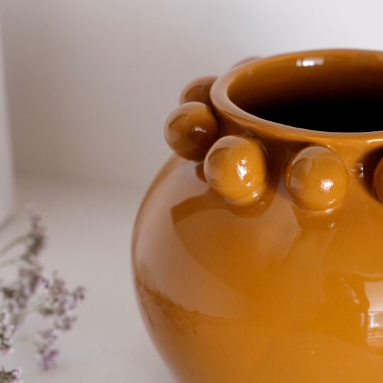 vase rond céramique