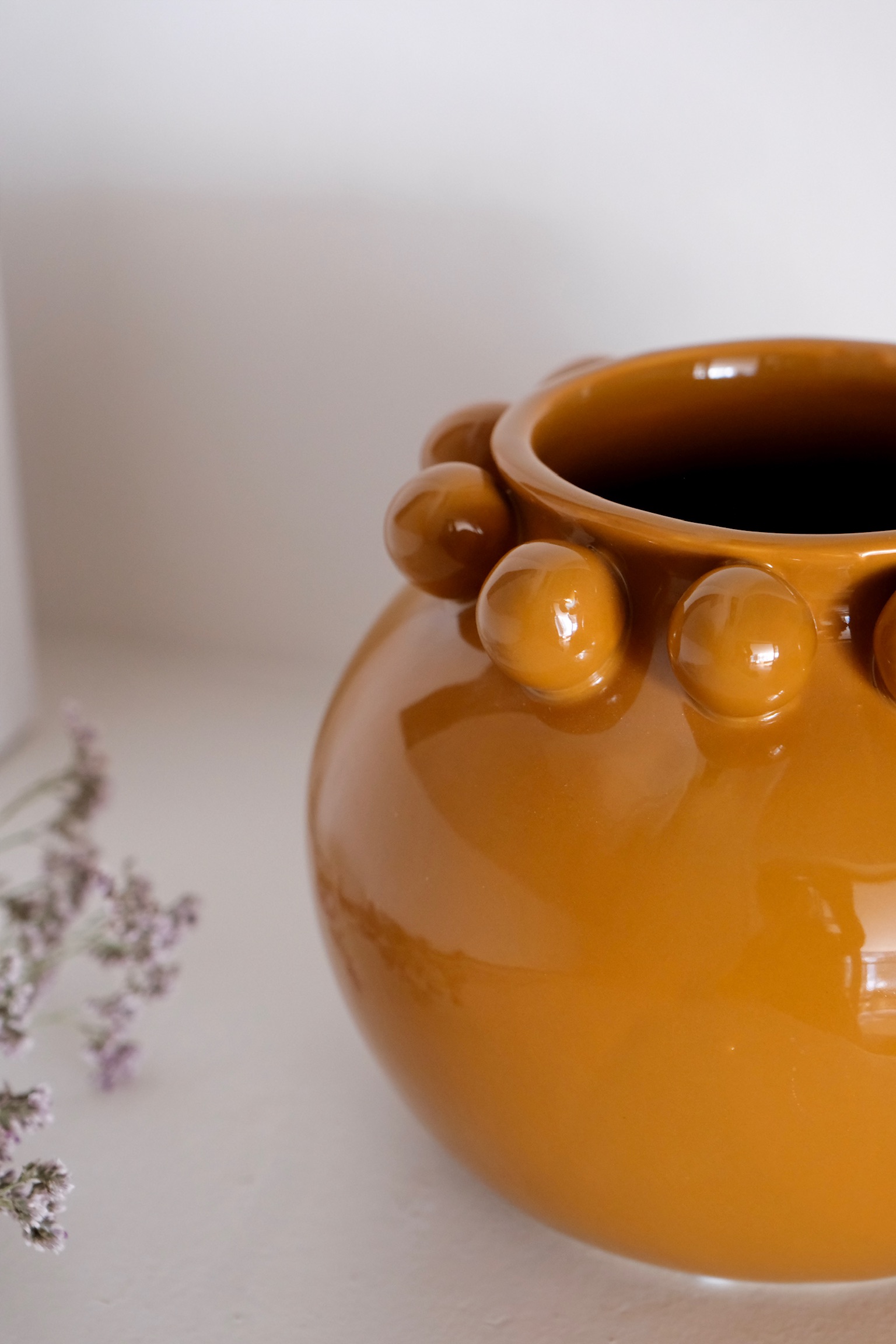 vase rond céramique