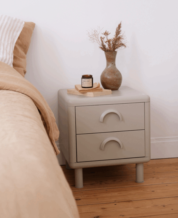 table de chevet métal