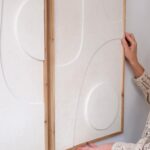 tableau abstrait relief