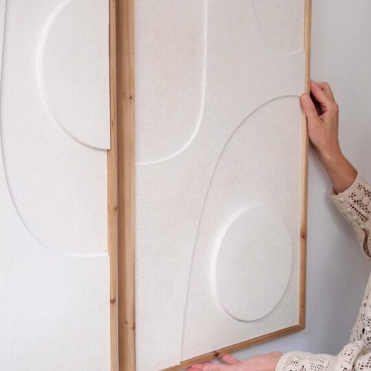 tableau abstrait relief