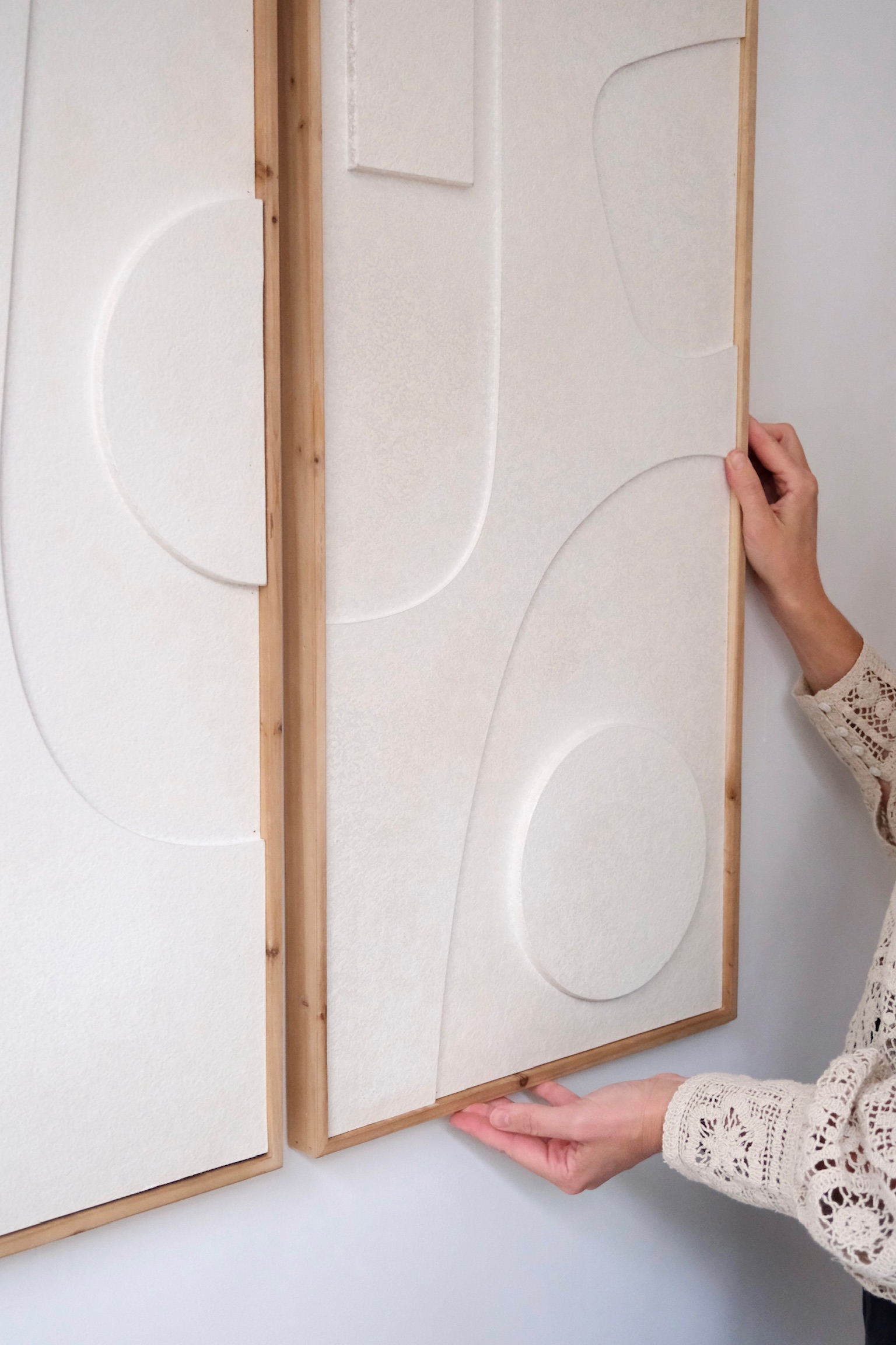 tableau abstrait relief