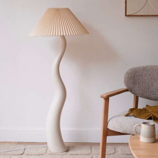 lampe organique ondulée