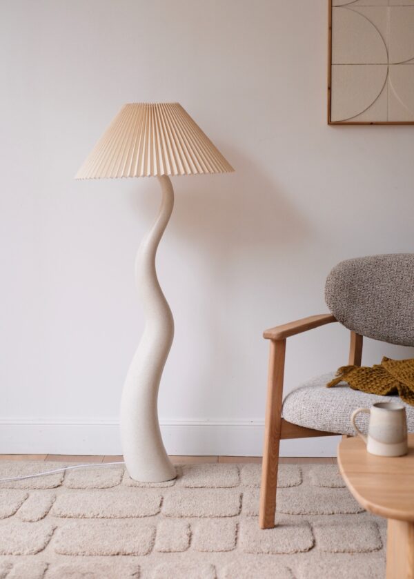 lampe organique ondulée