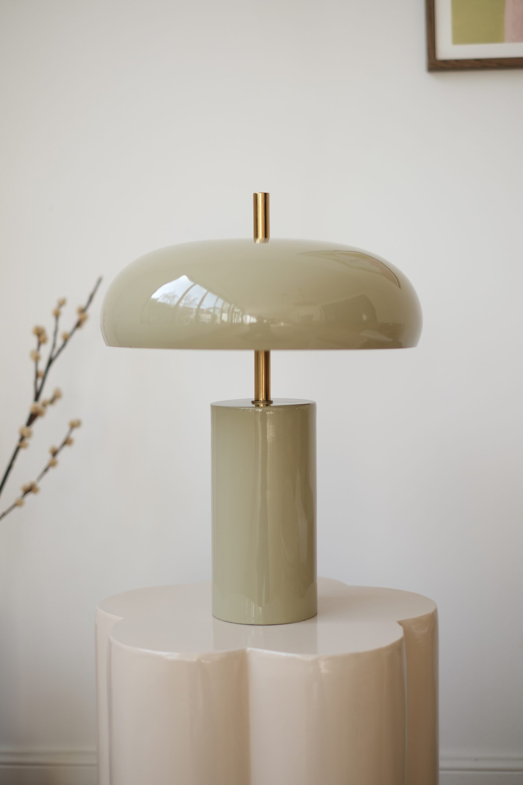 lampe champignon métal