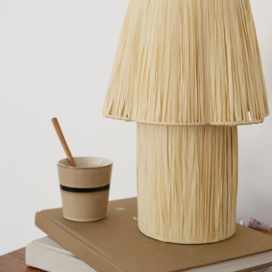 lampe à poser raphia