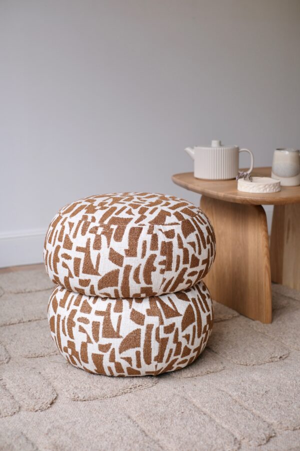 pouf en lin