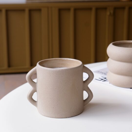 bougie parfumée gris