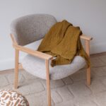 plaid coton gaufré gold