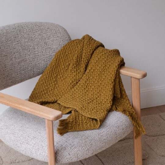 Plaid gaufré en coton - 2 couleurs – Image 2