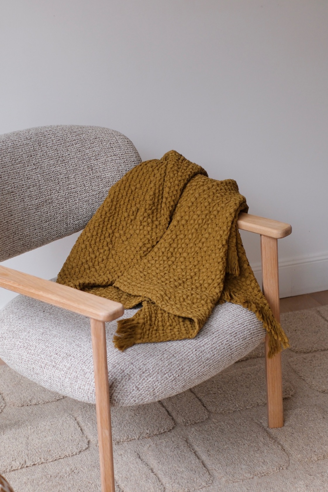 Plaid gaufré en coton - 2 couleurs – Image 2