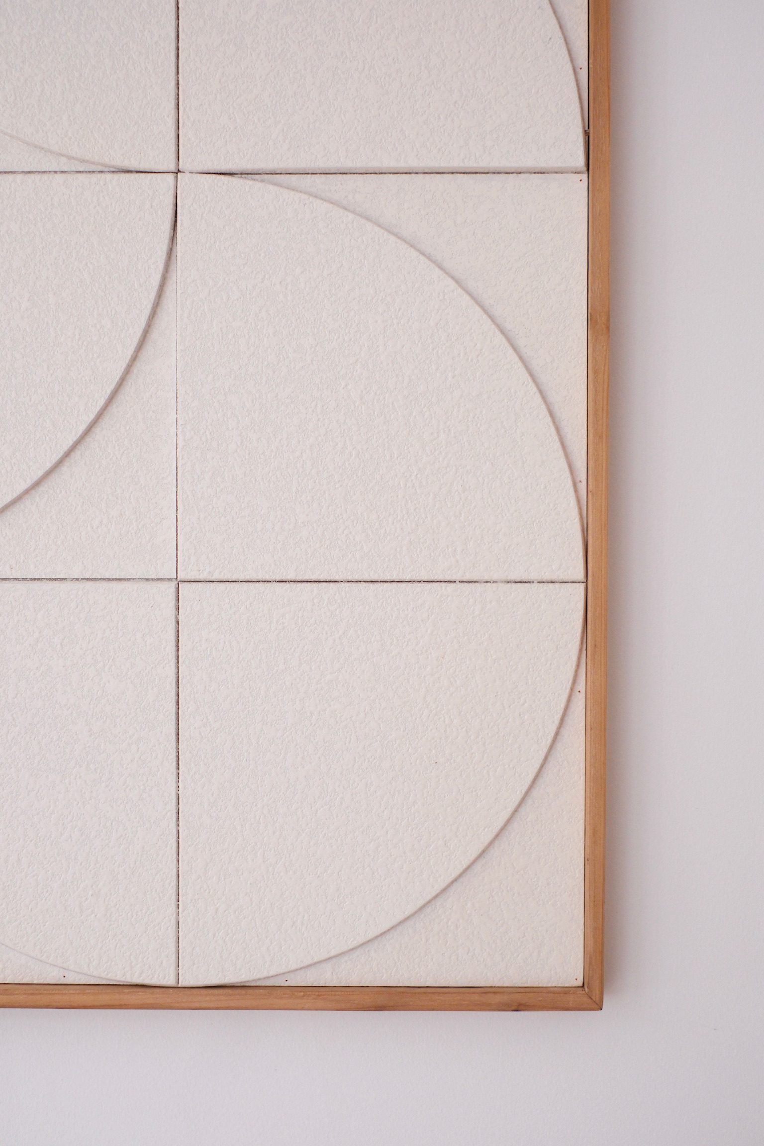 détail Tableau Relief géométrique