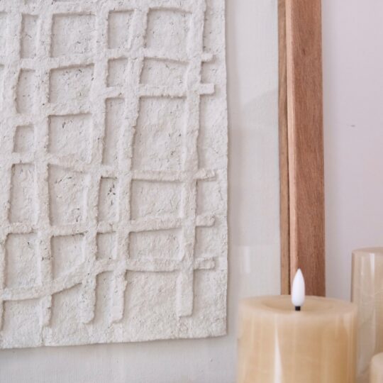 tableau relief papier mâché