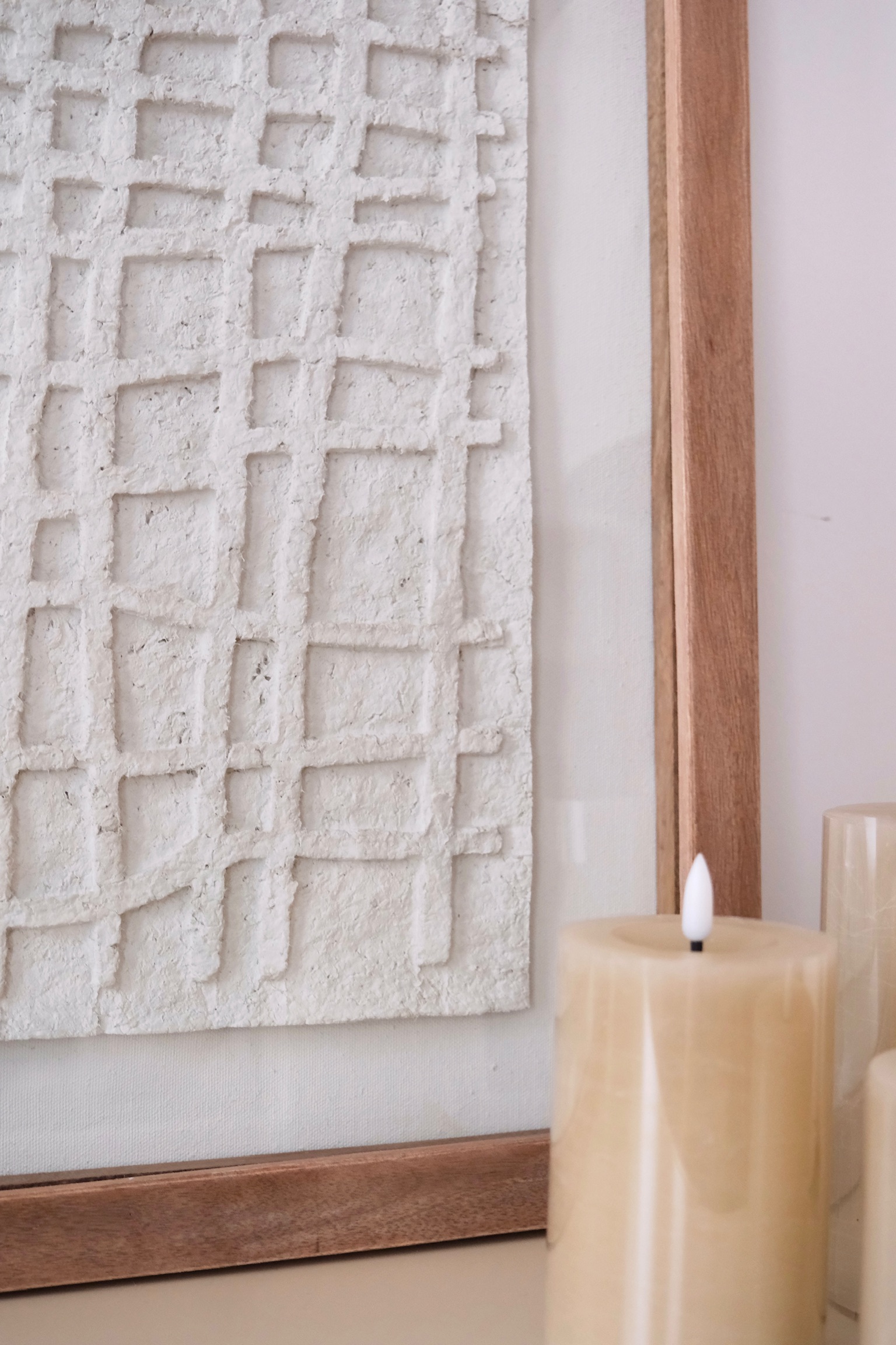 tableau relief papier mâché