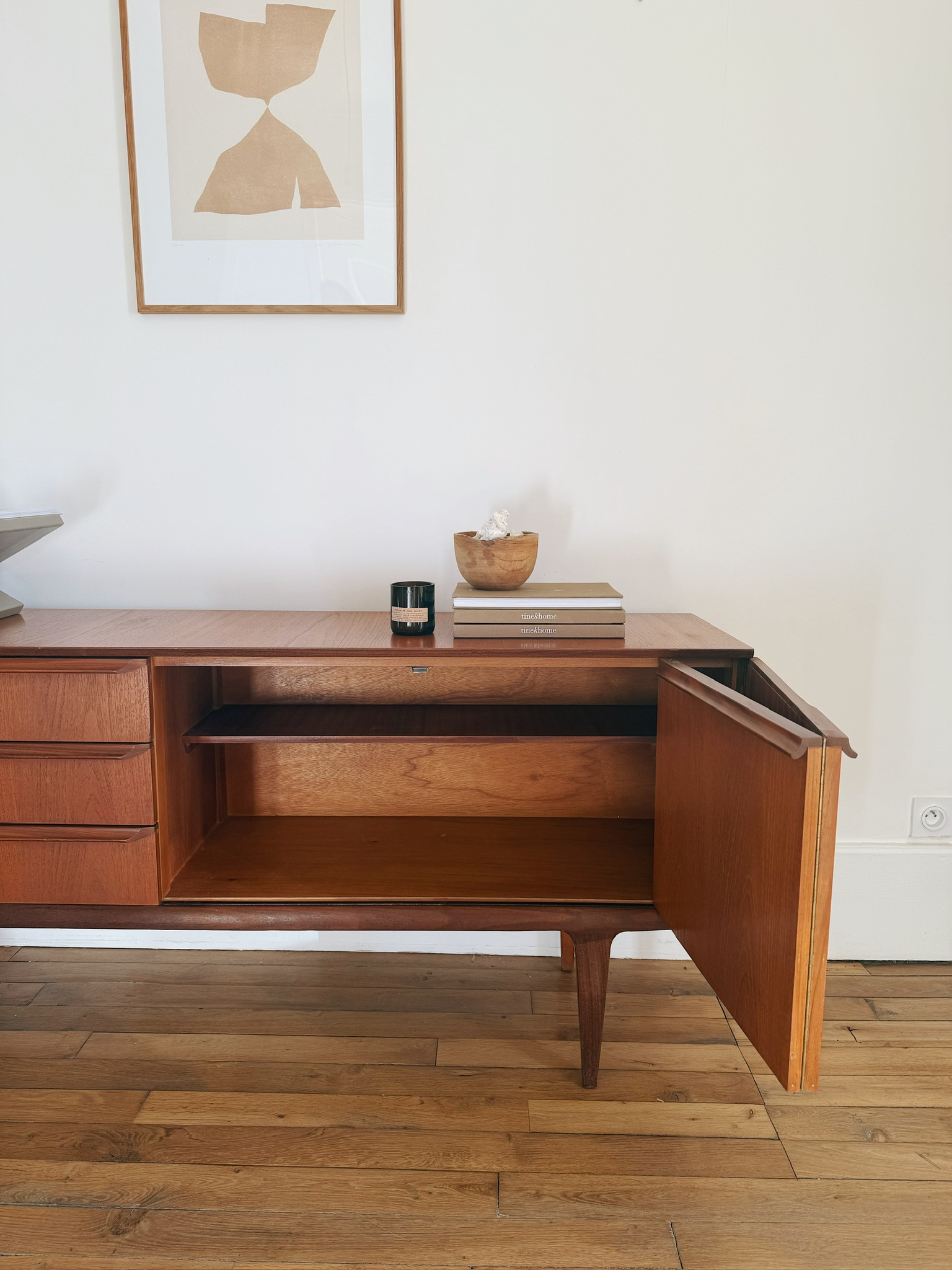 Enfilade vintage en teck Nathan – Image 8