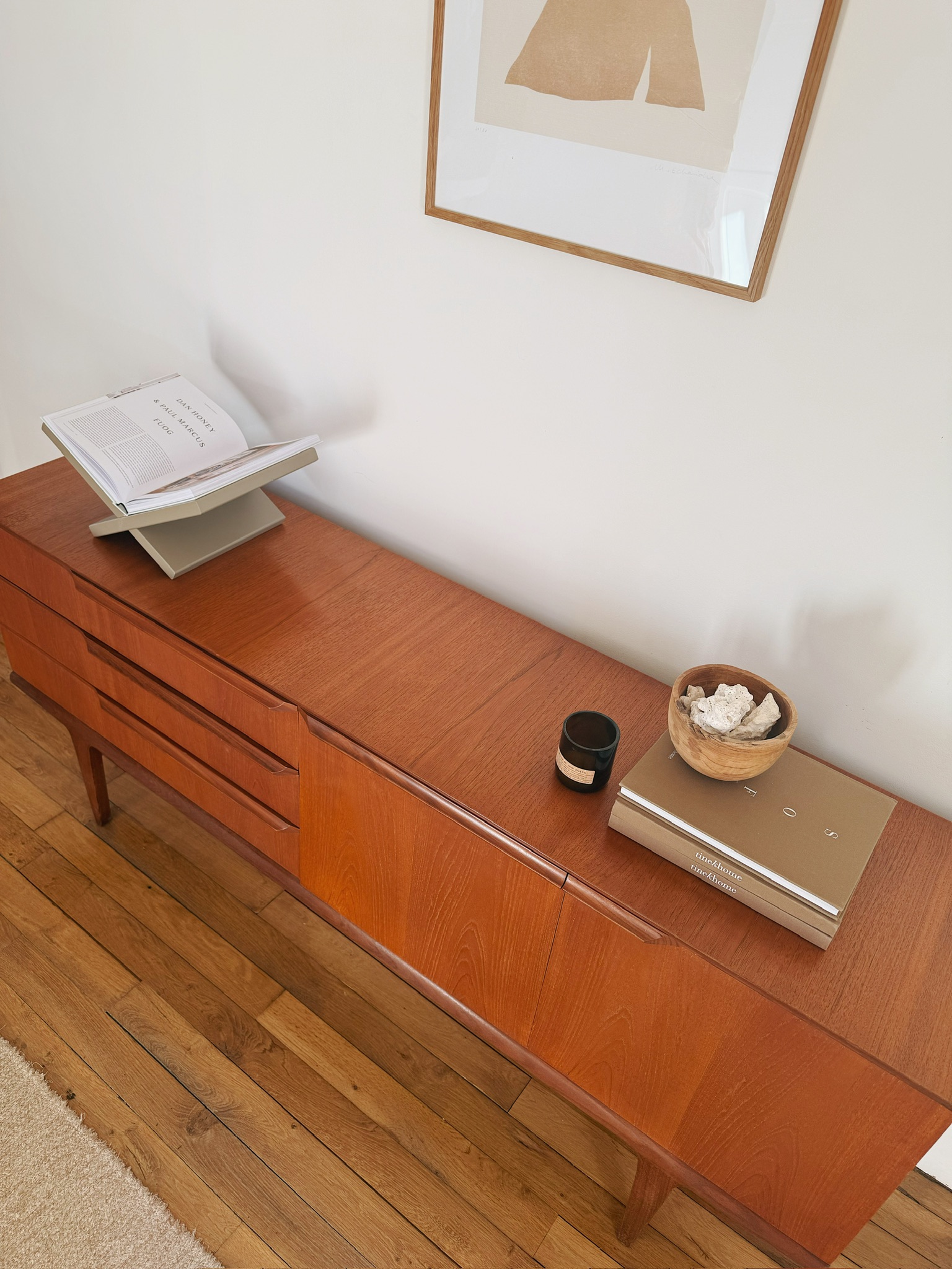 Enfilade vintage en teck Nathan – Image 11