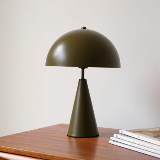 lampe champignon kaki