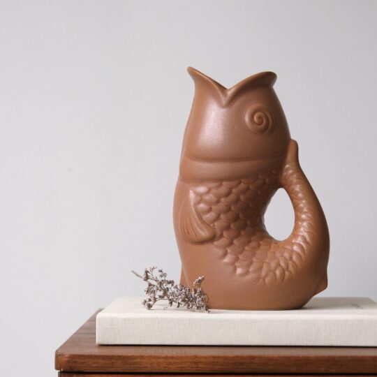 pichet poisson marron mat