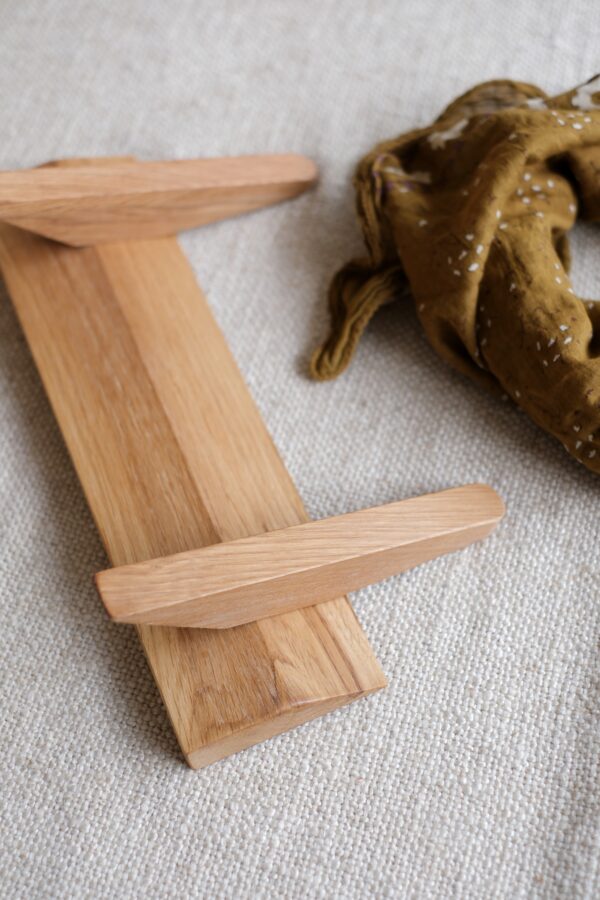 patère bois 2 crochets