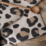 serviette de table léopard serviette de table léopard
