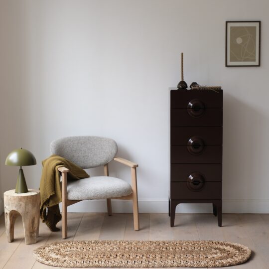 Lampe champignon métal kaki