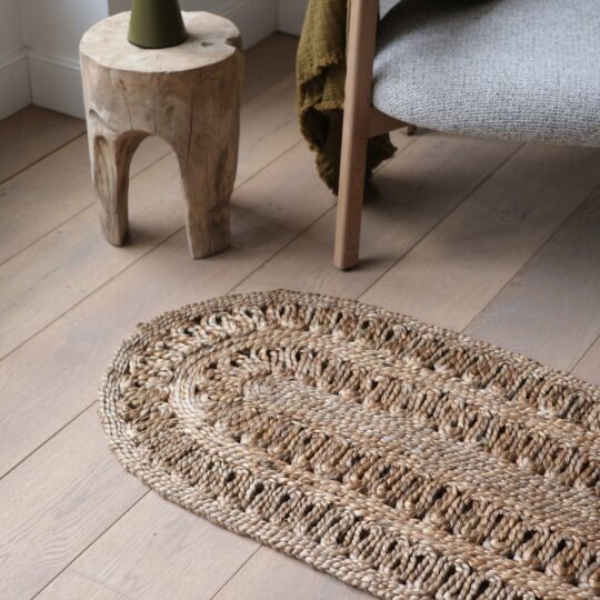 tapis jute ovale