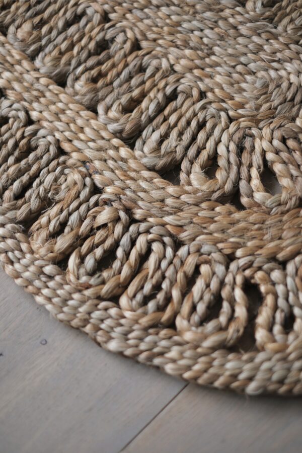 Tapis jute tressé main - ovale ou rectangulaire