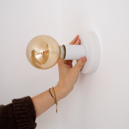 applique plafonnier blanc