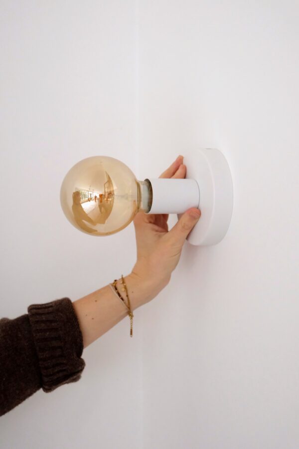 applique plafonnier blanc